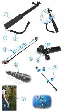 КОМПЛЕКТ ручек-аксессуаров для Sony Action Cam