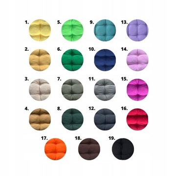 Подушка на стул табурет 35см BLACK CIRCLE