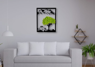 Яркое изображение ажурного мха, мха, мха, гор, ПРЕМИУМ 3D