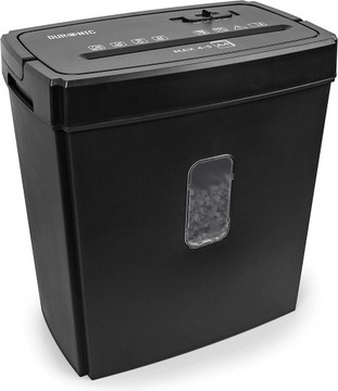 Duronic PS657 Mała niszczarka do dokumentów papieru 15L ścinki