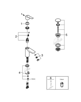 Умывальник GROHE QUICKFIX FAPPER S С КРЫШКОЙ