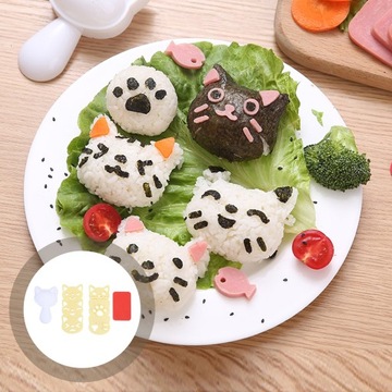 Форма онигири для кота и риса в форме животного своими руками