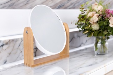 Lusterko kosmetyczne DO MAKIJAŻU dwustronne powiększające kosmetyczne 18x21