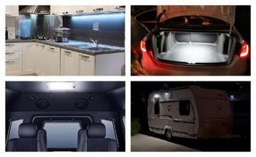 MOCNA LAMPA SUFITOWA 48 LED 12V-85V KABINA 2SZT 800lm