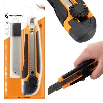 Нож с ломающимся лезвием 18 мм + вставки