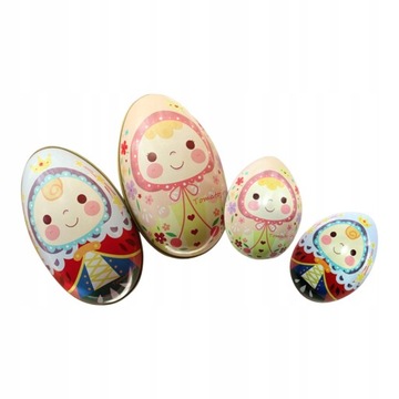 Металлическая коробка для пасхальных конфет, 4 шт.