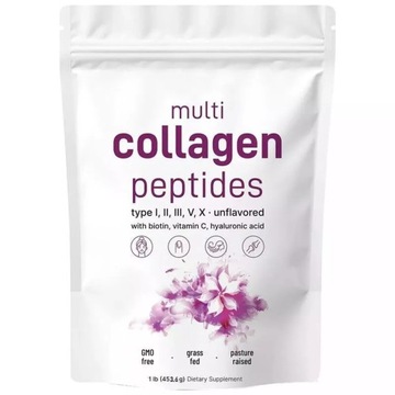 Multi Collagen Peptide Powder-hydrolizowane peptydy białkowe (I,II,III,V,X)