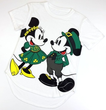 Disney Myszka Mickey Miki Minnie Koszulka damska T-shirt biała nadruk