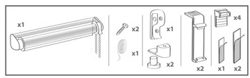 BLACKOUT SILVER НЕИНВАЗИВНЫЙ BLACKOUT РОЛИКОВЫЕ ЛЕЗВИЯ 72x150см РАЗНЫЕ ЦВЕТА