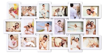 DUŻA RAMKA NA ZDJĘCIA MULTIRAMKA NA 18 ZDJĘĆ FOTOGRAFI NA WIELE ZDJĘĆ