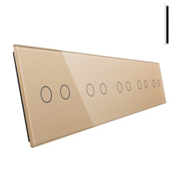 LIVOLO PANEL SZKLANY 2+2+2+2+2 DO WŁ. DOTYKOWY Z