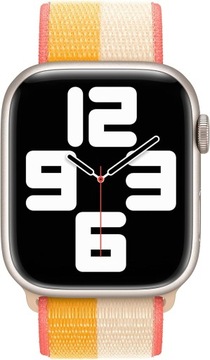 OPASKA SPORTOWA APPLE WATCH 45 MM JESIENNY LIŚĆ/BIAŁY
