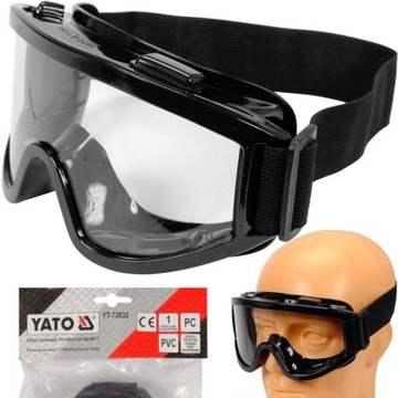 YATO GOGLE OKULARY OCHRONNE BHP WYWIETRZNIKI BEZBARWNE