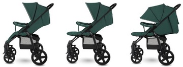КОЛЯСКА LIONELO ANNET PLUS, ПЛЕНКА, РУЧКА GREEN FOREST