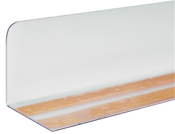 УГОЛ, ПРИКЛЕИВАЕМЫЙ К ПОЛКАМ, ПЕРЕДНИЙ СТОПОР ИЗДЕЛИЙ - 60X40X695 ММ