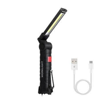 Lampa robocza magnetyczna LED COB USB przenośna wisząca