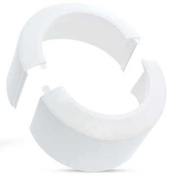 Розетка, закрывающая канализационные трубы WC 110, завершена.