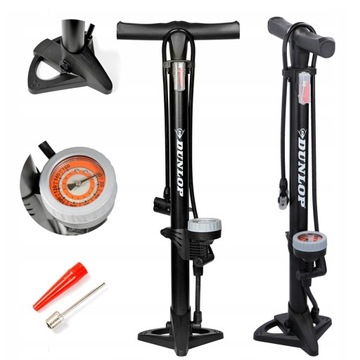 Велосипедный насос на 11 бар с манометром + насадки