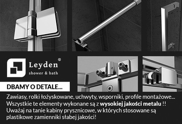 DSV200 РАЗДВИЖНАЯ ДУШЕВАЯ ДВЕРЬ - ЛЕЙДЕН - 150 см