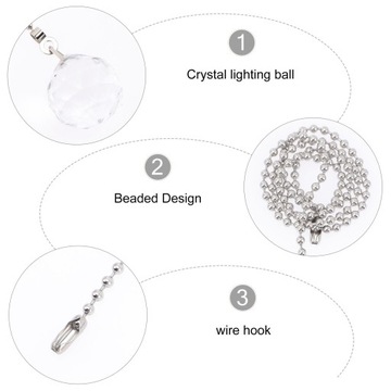 Потолочный вентилятор с цепочкой-молнией Ga-Switch Crystal