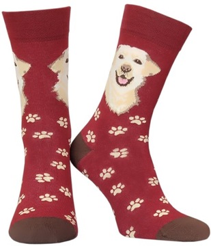 Skarpety Eleganckie Bawełniane KREBO Wesoły Pies Labrador Retriever 39 - 42