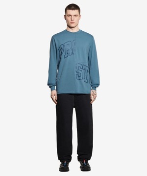 Męska niebieska koszulka z długim rękawem longsleeve PROSTO Traxle S