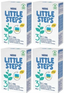 4x MLEKO NESTLE Little Steps 3 mleko następne 500g