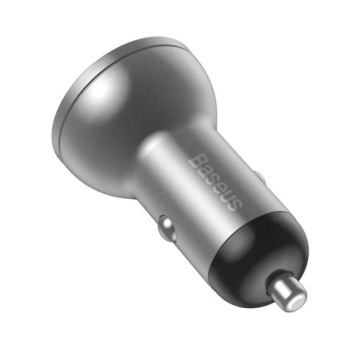 АВТОМОБИЛЬНОЕ ЗАРЯДНОЕ УСТРОЙСТВО BASEUS FAST, 2x USB, 24 Вт, светодиодный