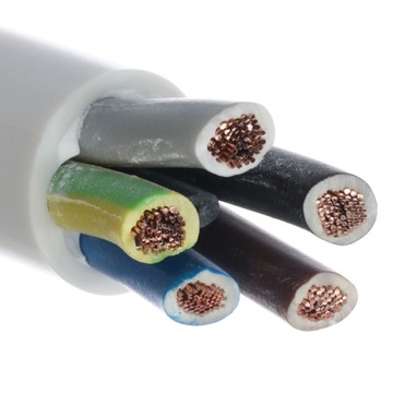 Kabel elektryczny miedziany OWY 5x2,5 linka - 5m