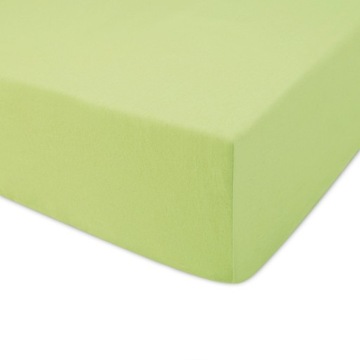 Prześcieradło JERSEY dżersej 80x160x15 wz. limonka