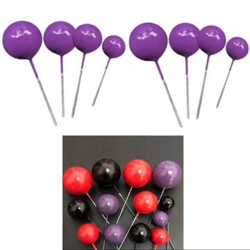 ТОПЕР ШАРЫ ШАРИКИ НА ВЫБОР ФИОЛЕТОВЫЙ ДЕКОР ТОПЕР ТОРТ 984