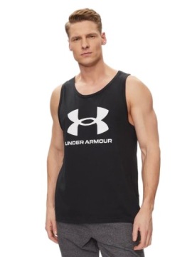 KOSZULKA MĘSKA UNDER ARMOUR BEZ RĘKAWÓW TOP TSHIRT SIŁOWNIA 1382883 r. XL
