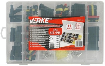 VERKE V06745 ГЕРМЕТИЧНЫЕ ЭЛЕКТРИЧЕСКИЕ РАЗЪЕМЫ 424el ШТЕКЕРНЫЕ ШТЫРЬКИ КУБНЫЙ РАЗЪЕМ