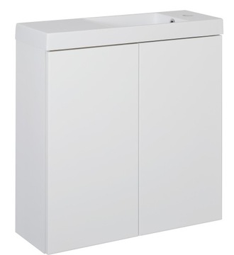 Szafka wisząca System C biała z umywalką 60 cm x 22 cm
