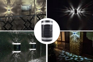 4x СОЛНЕЧНЫЕ СВЕТОДИОДНЫЕ САДОВЫЕ ФАСАДНЫЕ СВЕТИЛЬНИКИ СВЕТОДИОДНЫЕ НАРУЖНЫЕ НАСТЕННЫЕ СВЕТИЛЬНИКИ ВОДОНЕПРОНИЦАЕМЫЕ