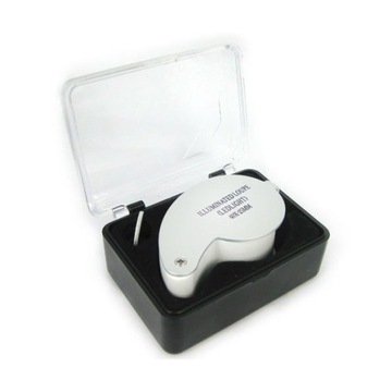 КАРМАННАЯ ЛУПА 40Х СВЕТОДИОДНАЯ СЛЕЗНАЯ УВЕЛИЧЕНИЕ 21011