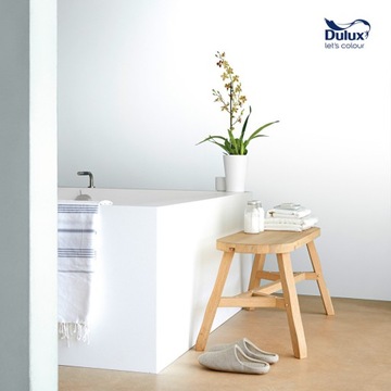 Краска Dulux для кухни и ванной матовая белая 1л