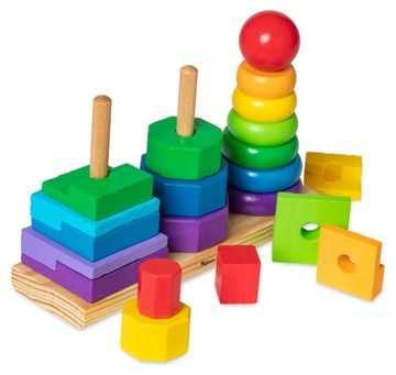 Деревянный сортер Shapes Colors Развивающая игрушка Мелисса и Дуг 2+