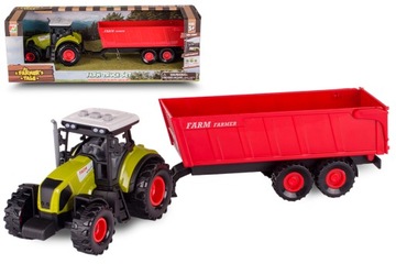 TRAKTOR Z PRZYCZEPĄ RUCHOMY KIPER ŚWIATŁO I DŹWIĘK