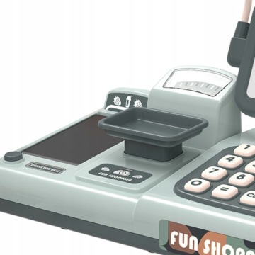 KASA FISKALNA SKLEPOWA DLA DZIECI SKANER AKCESORIA MATADI