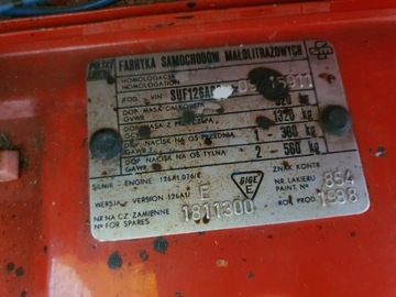 Fiat 126p &quot;Maluch&quot; Hatchback 3d 0.65 24KM 1988 Fiat 126p 1988r Auto w idealnym stanie, zdjęcie 22