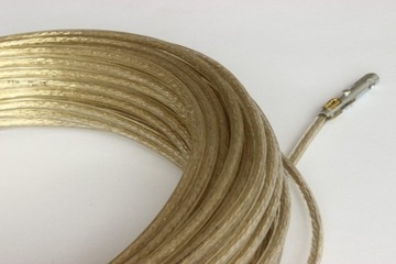 Таможенный трос, прикрепленный к тенту полуприцепа автобуса МДП длиной 15 м.