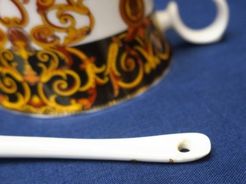 ЧАШКА В СТИЛЬ VERSACE С ЛОЖКОЙ ЛИМОЖ