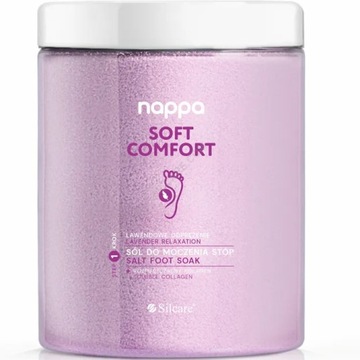 Sól do stóp Nappa Soft Comfort Do Moczenia Stóp Lawendowe Odprężenie 1250g