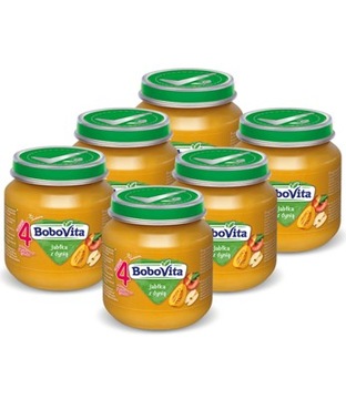 BoboVita Jabłka z dynią ZESTAW 6x125g