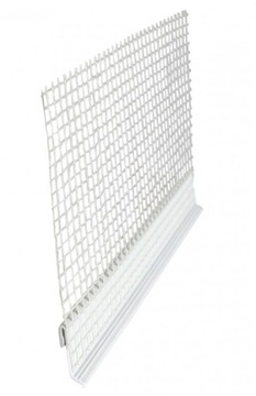 Okapnik PCV do listwy startowej 10cm 12cm 15cm 18cm 20cm 25cm 2mb
