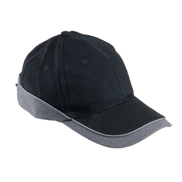 CZAPKA Z DASZKIEM 100% BAWEŁNA CZARNA