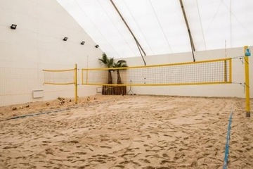 ПРОФЕССИОНАЛЬНАЯ СЕТКА ДЛЯ ПЛЯЖНОГО ВОЛЕЙБОЛА 8,5 x 1М СИНАЯ + АНТЕННЫ