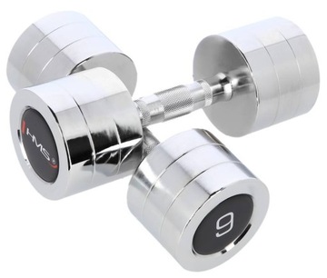 Hantle Hantelki Ciężarki Do Ćwiczeń Fitness 2x9 kg