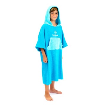Ponczo JUNIOR do MORSOWANIA ręcznikowe Surf Logic Poncho plażowe